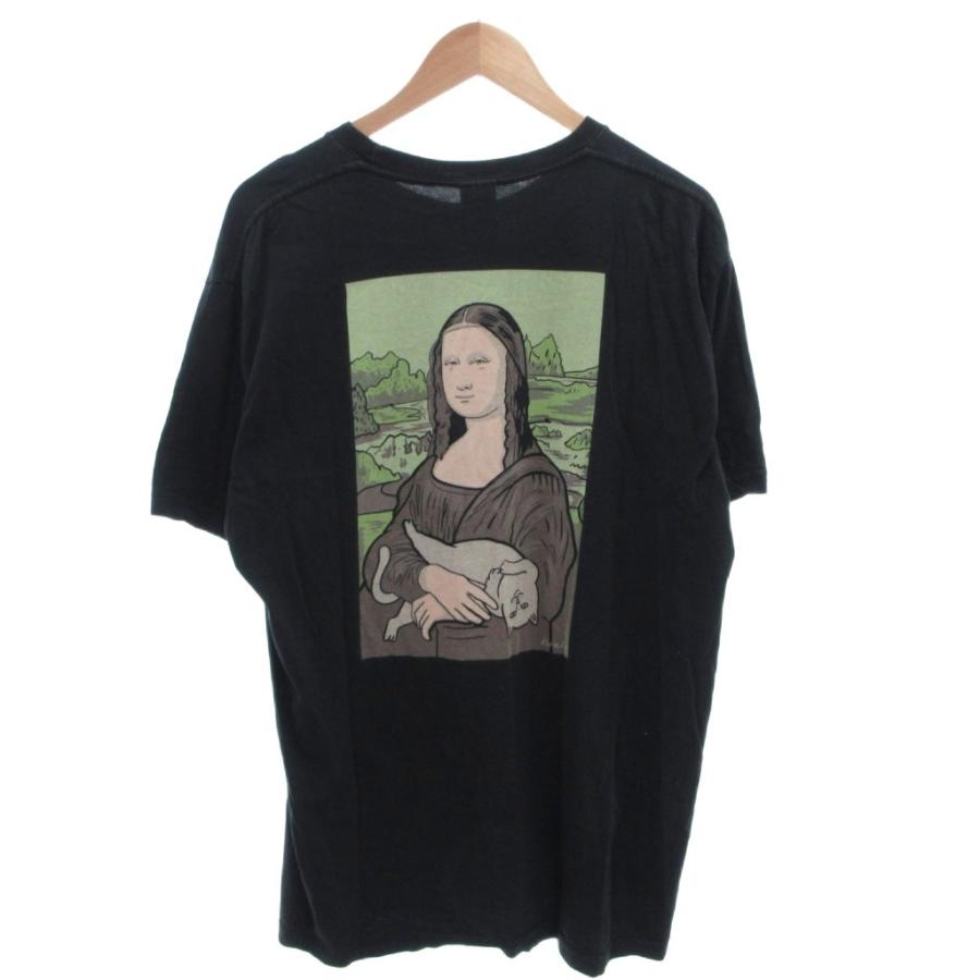 リップンディップ RIPNDIP Tシャツ カットソー 半袖 プリント 猫 黒 