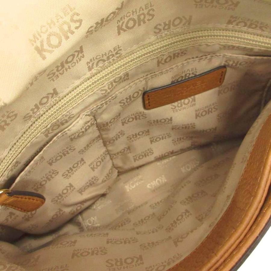 レディース マイケルコース レザー 総柄 ロゴ タッセル ゴールド 