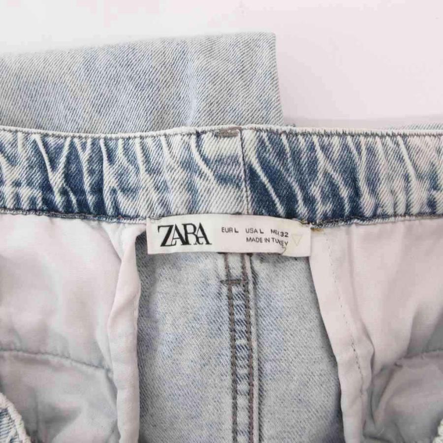 ZARA（ザラ） デニムパンツ ジーンズ ワイドテーパード L インディゴ