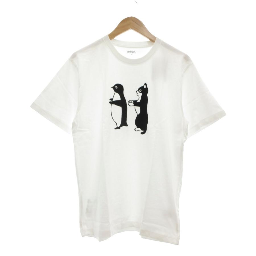 未使用品 グラニフ graniph タグ付き 前ならえ Tシャツ 半袖 M