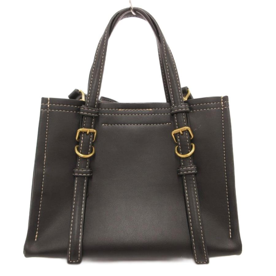 ZARA（ザラ） ZARA 2WAY ハンドバッグ ショルダー フェイクレザー 黒