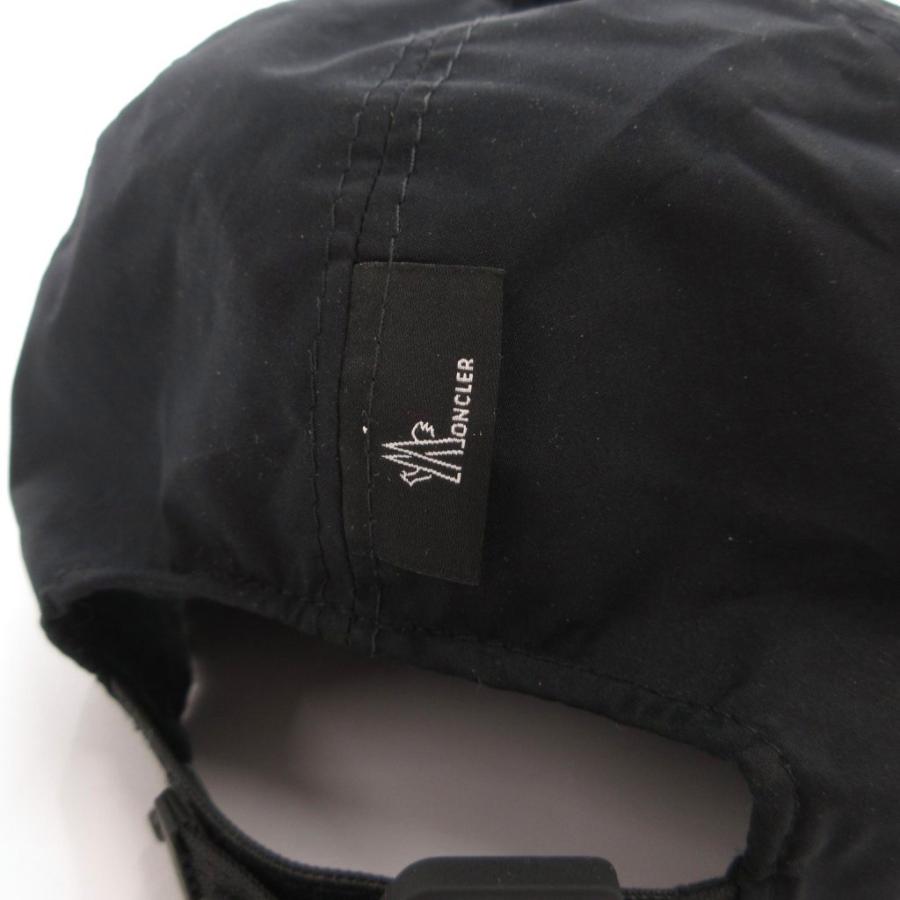 モンクレール MONCLER ベースボール キャップ 帽子 ロゴ プリント 黒 MONCLER（モンクレール） ベースボール キャップ 帽子 ロゴ プリント