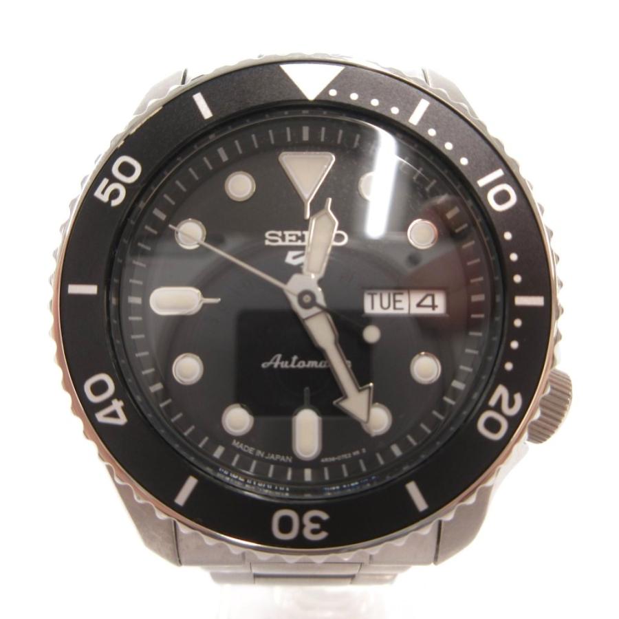 セイコー SEIKO 5 SPORTS 腕時計 アナログ 自動巻き 裏スケ シルバー