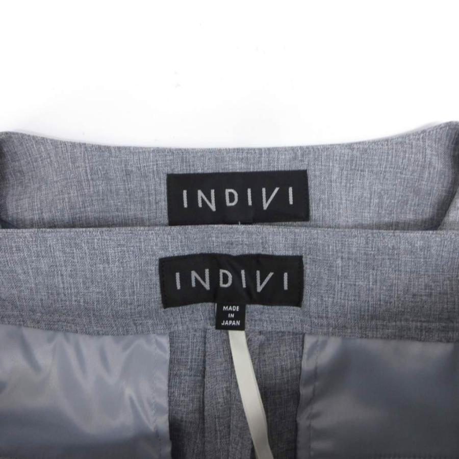 INDIVI（インディヴィ） セットアップ スーツ ノーカラージャケット