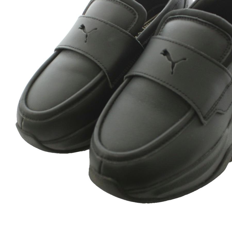 PUMA（プーマ） ローファー LOAFYR スリッポン 厚底 ロゴ レザー US7