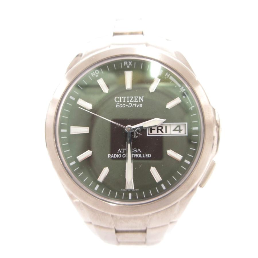 シチズン CITIZEN ATTESA 腕時計 ウォッチ デイデイト 電波ソーラー