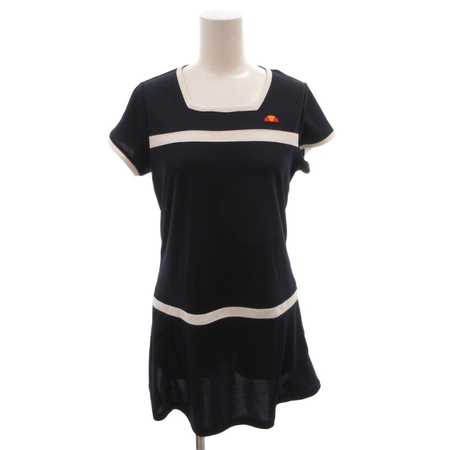 エレッセ ellesse ワンピース チュニック 半袖 スクエアネック テニス