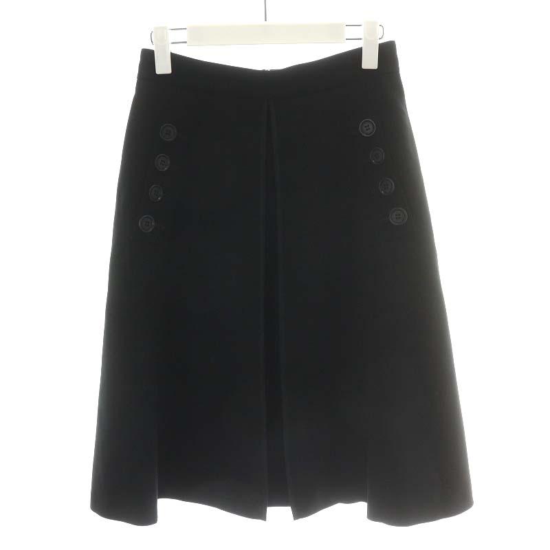 安心 保証 フォクシーニューヨーク COLLECTION フレアスカート 40 M 黒