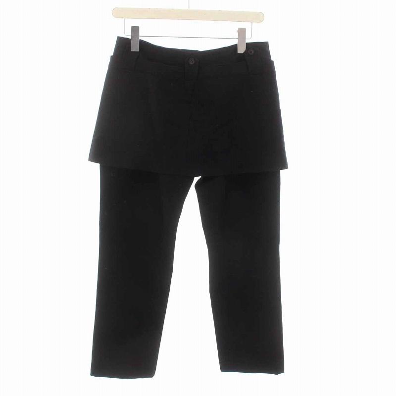 ワイズ Y's ヨウジヤマモト スカートドッキング パンツ ウール 2 M 黒