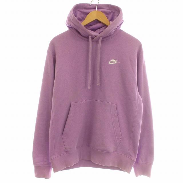 NIKE（ナイキ） パーカー スウェット 裏起毛 プルオーバー 長袖 S 紫