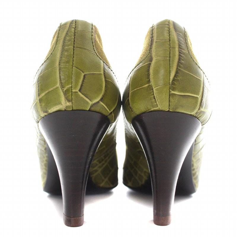 Max Mara ダークグレー スエード パンプス