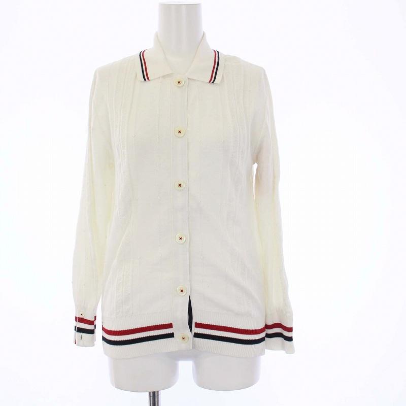 THOM BROWNE トムブラウン クロップドパンツ 突き立てる 0(XS位) 紺  