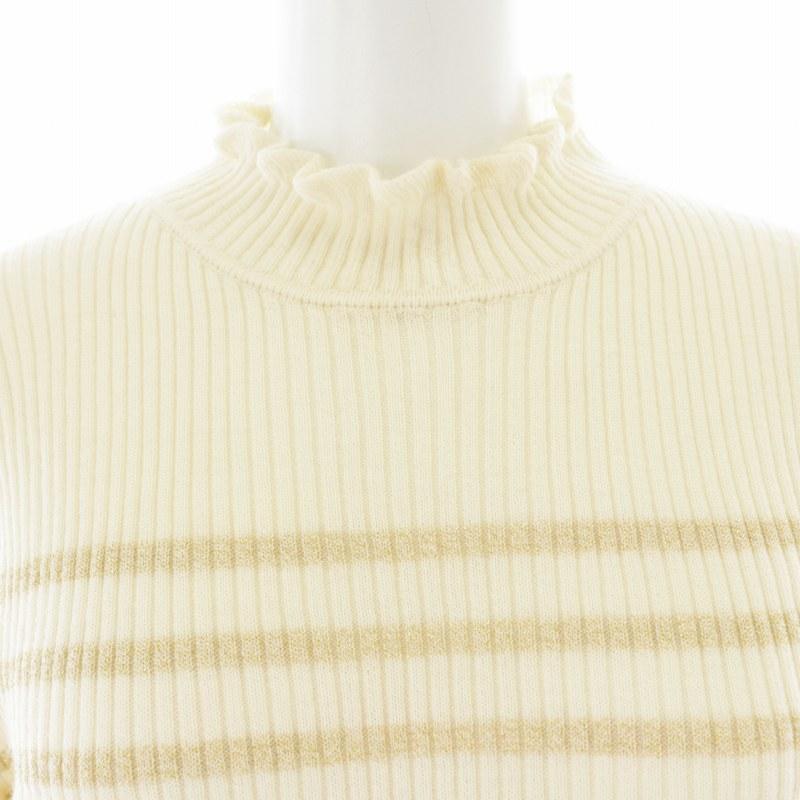 マカフィー MACPHEE トゥモローランド ウールリブ ハイネックプル