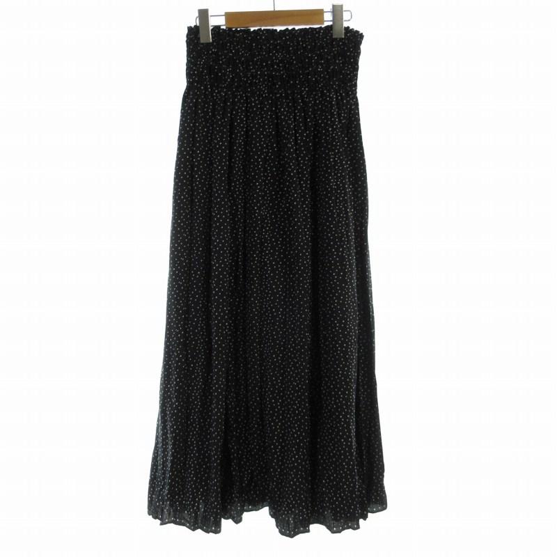 【定価22,000円】フェンネル　シャカシャカロングスカート　ブラック　M マキシ・ロングスカート | FUKAYA FASHION STORES ONLINE