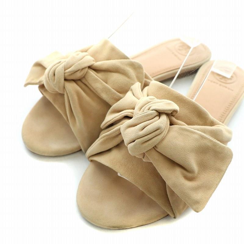 TORY BURCH ミュール ベージュ 24cm 7M TORY BURCH ミュール ベージュ 24cm 7M