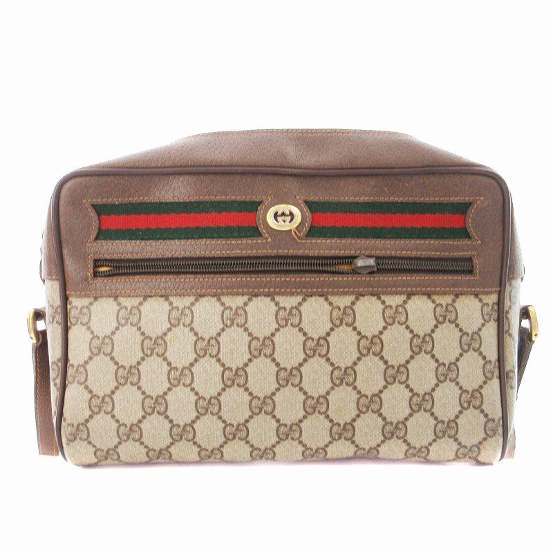 GUCCI グッチ シェリーライン ショルダーバッグ GGキャンバス ロゴ 
