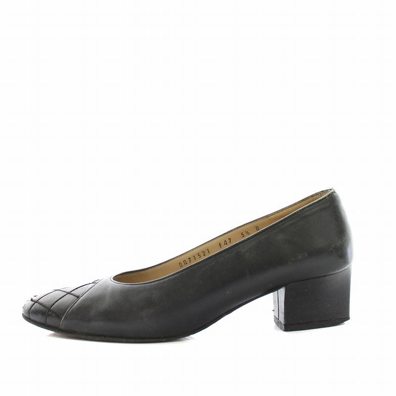 サルヴァトーレフェラガモ ヴァラ パンプス ヒール高8cm 22-22.5cm