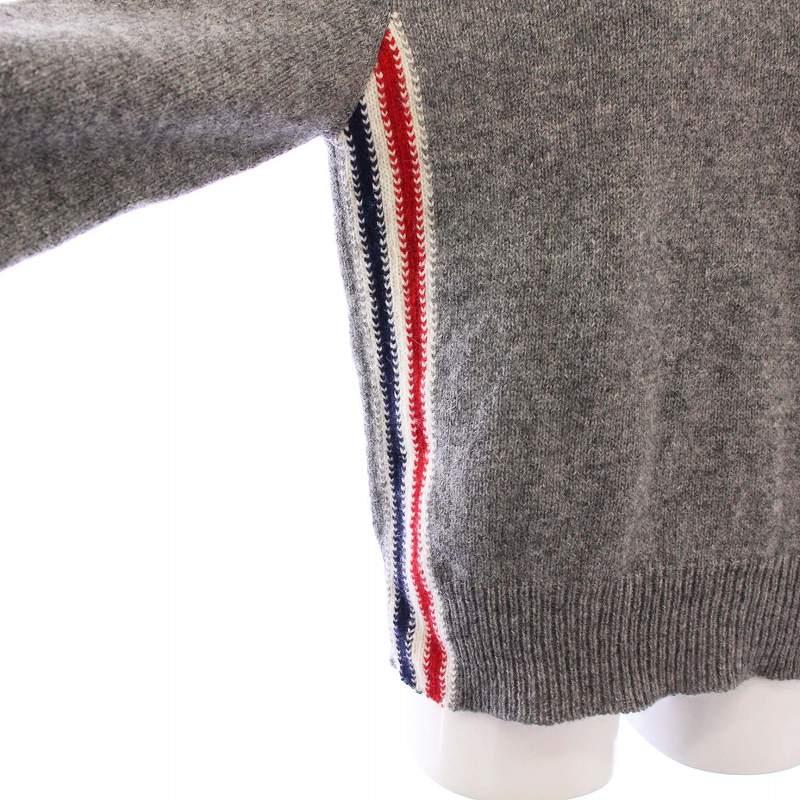 トムブラウン THOM BROWNE ニット セーター 長袖 トリコロール ウール