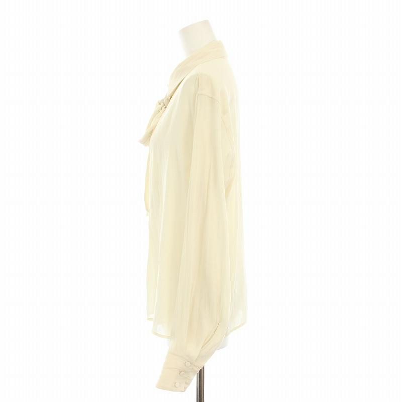 新品未使用　plage プラージュ　24AW シアーブラウス　ボウタイ　長袖 プラージュ Plage 24AW タイ TIE ブラウス シャツ 長袖 シアー