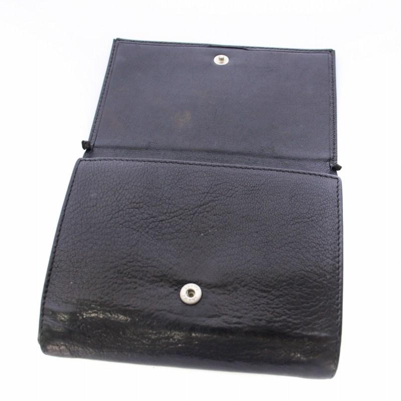 LOEWE ロエベ 二つ折り財布 ブラック 黒 本革 レザー スタッズ LOEWE（ロエベ） Bi-Fold Wallet 折りたたみ財布 二つ折り財布 ミニ