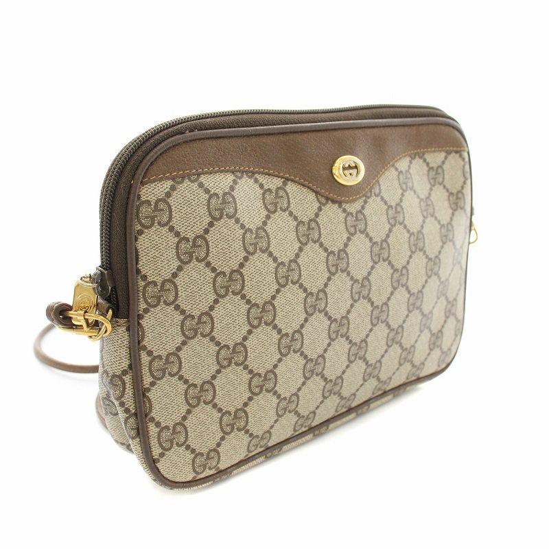 GUCCI（グッチ） ショルダーバッグ GG柄 GGキャンバス レザー ベージュ 