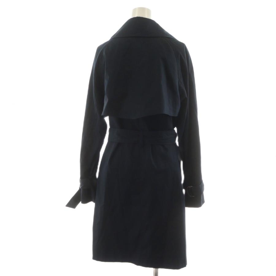 【中古】未使用品 ルーニィ LOUNIE トレンチコート ロング丈 コットン アウター 36 紺 ネイビー 11112236 未使用品 ルーニィ LOUNIE トレンチコート ロング丈 コットン アウター