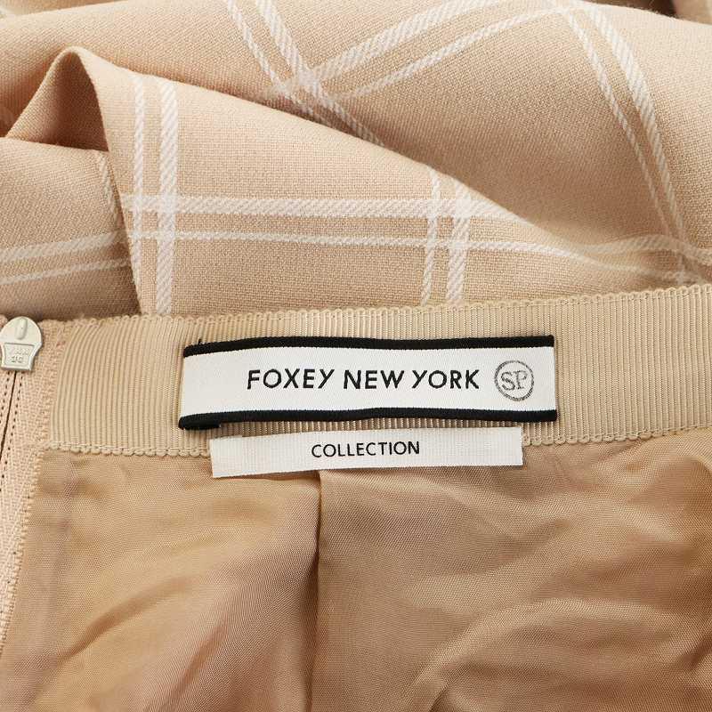 未使用品 フォクシーニューヨーク FOXEY NEW YORK フレアスカート ひざ  