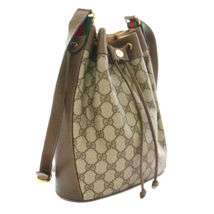 GUCCI ブラウン ショルダーバッグ 中古・古着通販】GUCCI (グッチ) ラウンドショルダーバッグ
