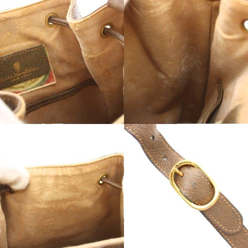 GUCCI グッチ ショルダーバッグ シェリーライン 巾着型 GG柄