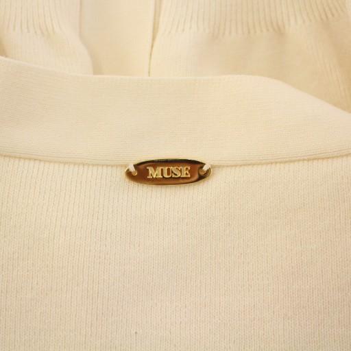 【中古】ミューズ ドゥーズィエム クラス Heartrich カーディガン ニット 長袖 Vネック ウール F アイボリー ミューズ ドゥーズィエム クラス Heartrich カーディガン ニット 長袖