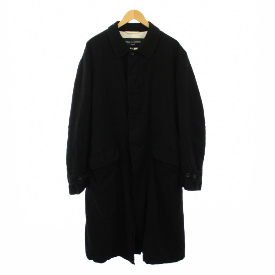 コムデギャルソンオム AD2022 ウールサージ 製品縮絨バルカラーコート  