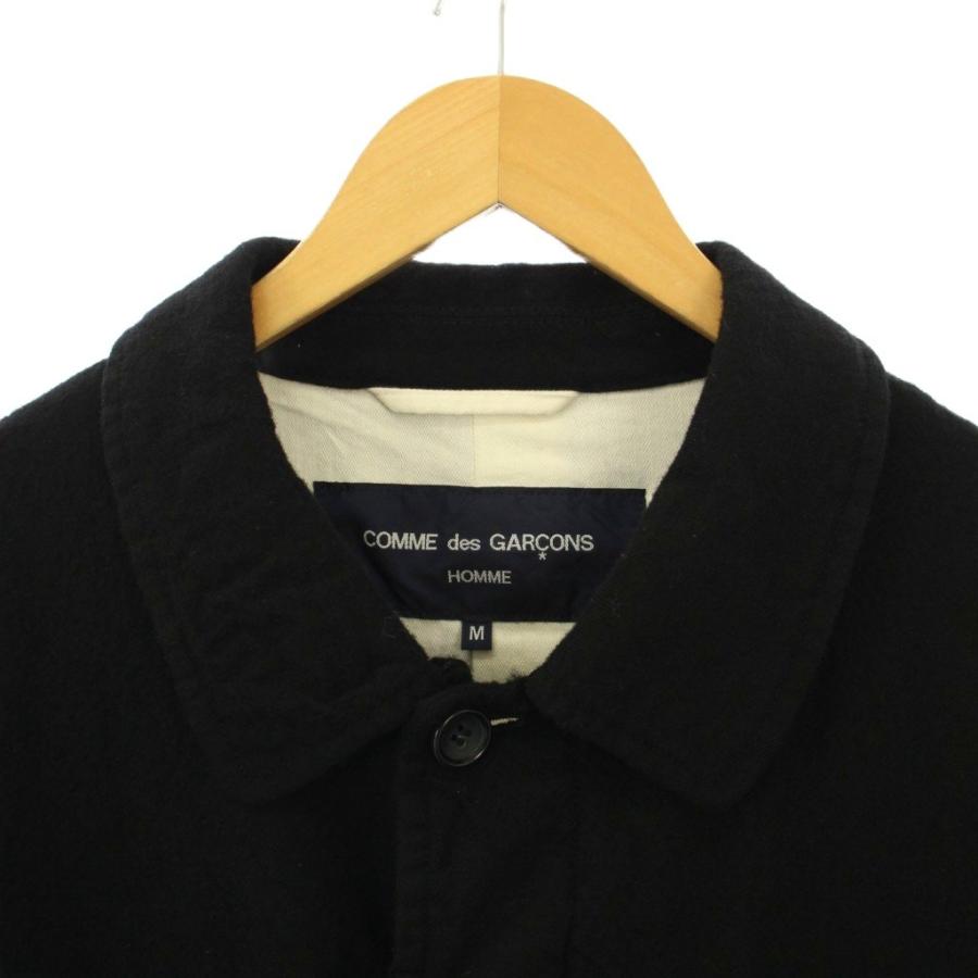 コムデギャルソンオム AD2022 ウールサージ 製品縮絨バルカラーコート  