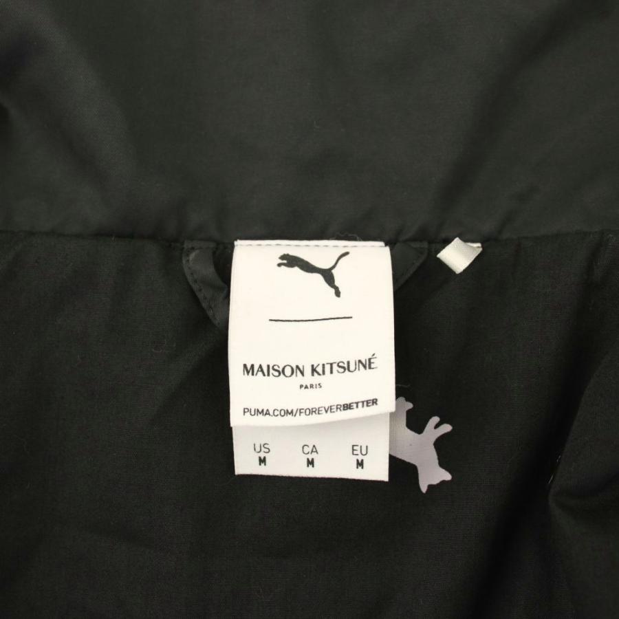 【中古】プーマ Maison Kitsune Long Sleeve Black Long Hooded Parka Jacket ロングジャケット 中わた M 530438-01 PUMA（プーマ） Maison Kitsune Long Sleeve Black Long Hooded Parka