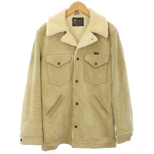 【中古】ラングラー アメリカンラグシー ランチコート ジャケット スエード アウター L ベージュ S9124 メンズ ラングラー アメリカンラグシー AMERICAN RAG CIE ランチコート WRANGE