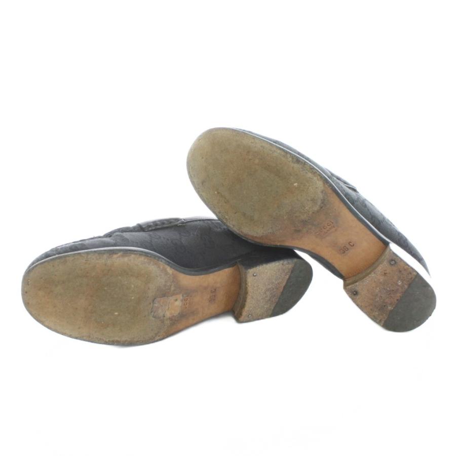 GUCCI（グッチ） GUCCI GGキャンバス ホースビット ローファー