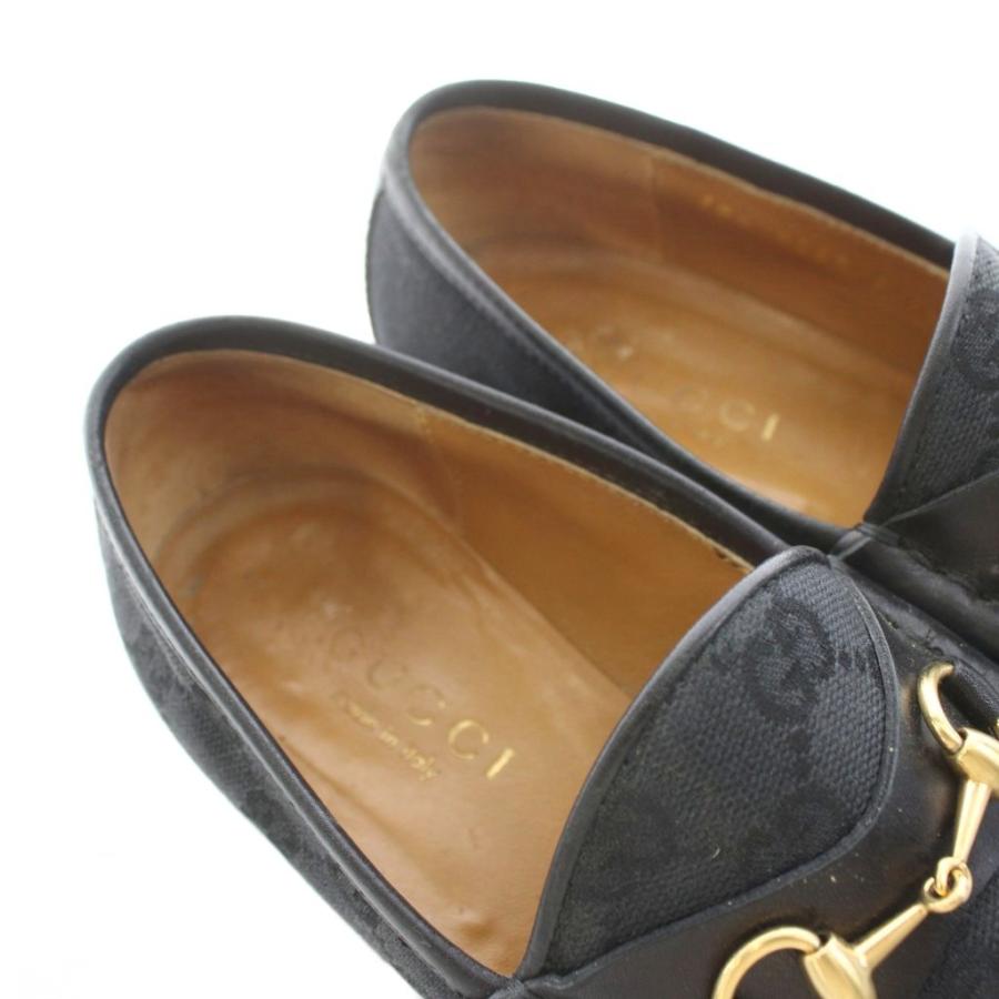 GUCCI（グッチ） GUCCI GGキャンバス ホースビット ローファー
