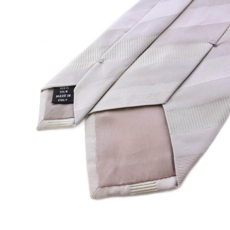 PRADA（プラダ） ネクタイ ストライプ シルク グレー /KH □OH メンズ