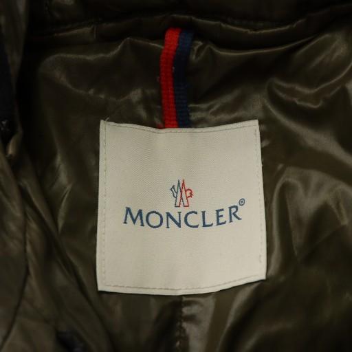 【中古】モンクレール MONCLER CARSON ダウンコート ロング丈 フード キルティング ナイロン アウター 2 カーキ MONCLER（モンクレール） MONCLER CARSON ダウンコート ロング丈