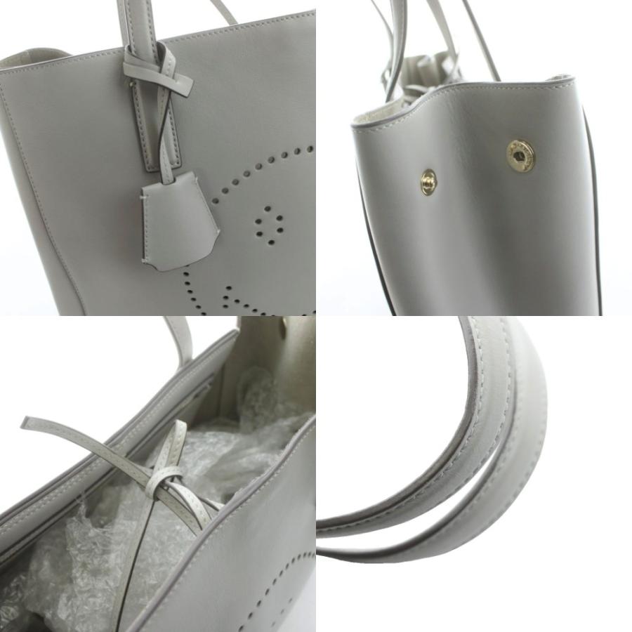 ☆美品☆ANYA HINDMARCH☆ スマイリーウィンク。ライトグレー。 アニヤハインドマーチ ANYA HINDMARCH Ebury Shopper Wink Smily