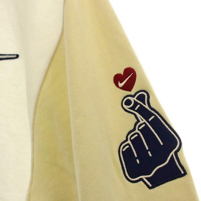 NIKE（ナイキ） パーカー スウェット プルオーバー ワッペン XL 白