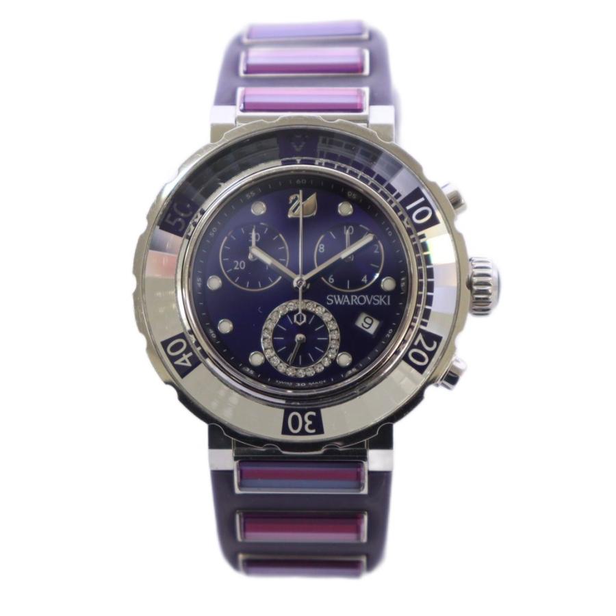 スワロフスキー SWAROVSKI オクティアスポーツ 腕時計 クオーツ クロノ