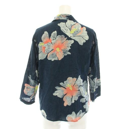 パラスパレス Pallas Palace シャツ ブラウス オープンカラー 七分袖