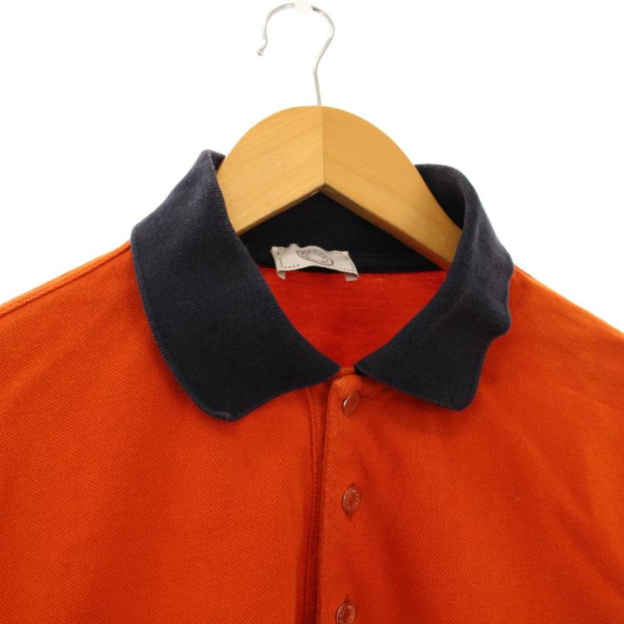 【新品】エルメス HERMES ポロシャツ セリエボタン メンズ L サイドH HERMES（エルメス） 【新品同様】エルメス 半袖 ポロシャツ セリエ