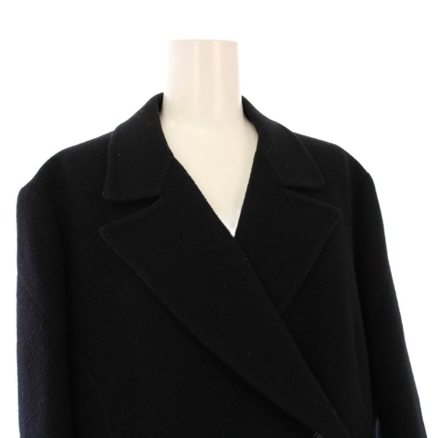 ジルサンダー JIL SANDER Pコート ピーコート アウター ロング 38 黒