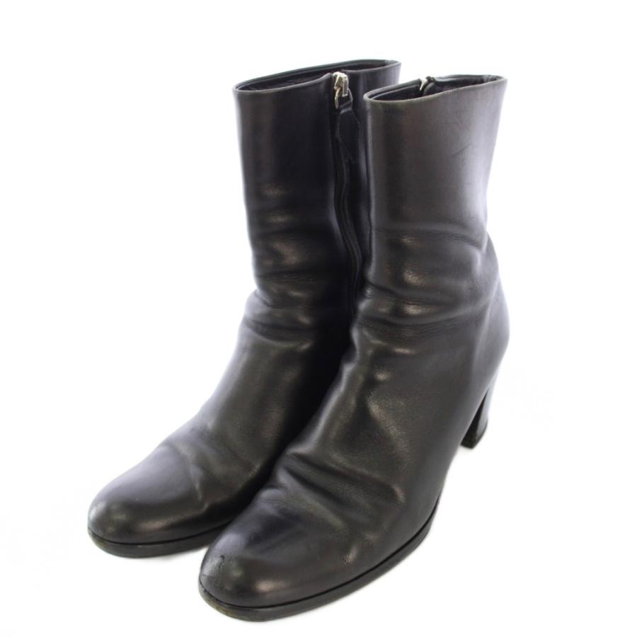 ジルサンダー JIL SANDER ショートブーツ ラウンドトゥ チャンキー 