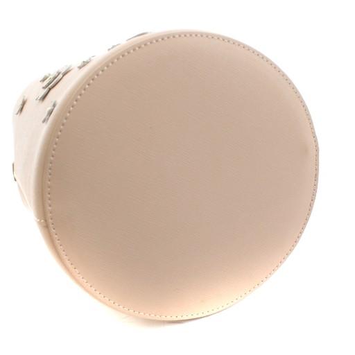 トッカ TOCCA ハンドバッグ レザー フラワーモチーフ ピンク /KU