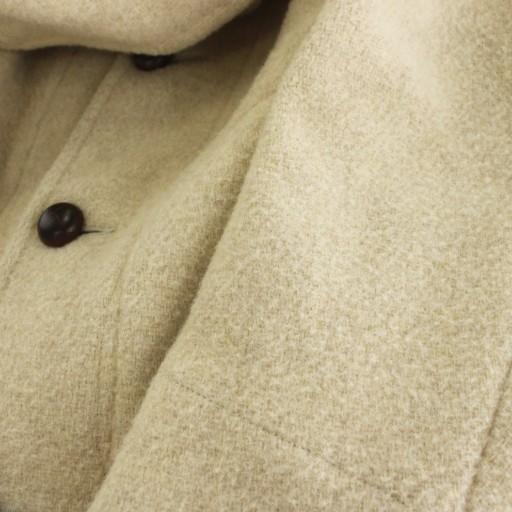 ダントン DANTON ウールモッサ フード付きロングコート 34 ベージュ JD