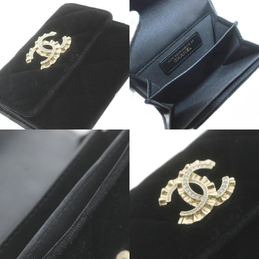 CHANEL（シャネル） マトラッセ ココマーク ベルベット コインケース