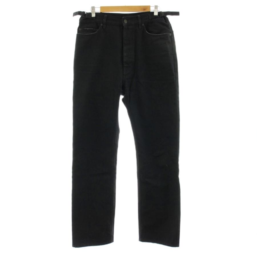 美品 バレンシアガ BALENCIAGA ボタンフライ ブラック デニムパンツ BALENCIAGA（バレンシアガ） UNIFIT Over Fit Denim Jeans デニム