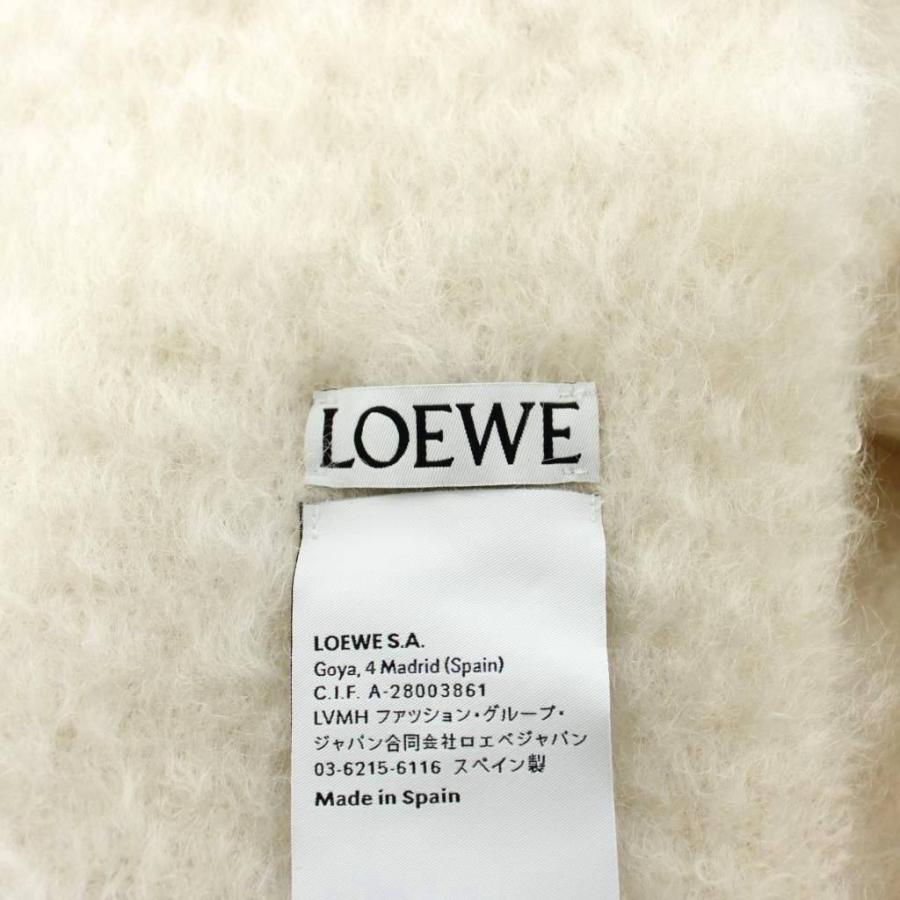 LOEWE ロエベ ホワイト モヘアマフラー ストール 【公式通販】